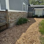 Bed Install - Mulch Install progress 9